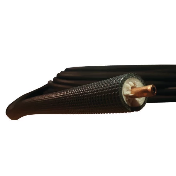 1/4 -3/8 koelleiding per 30m zwarte mantel