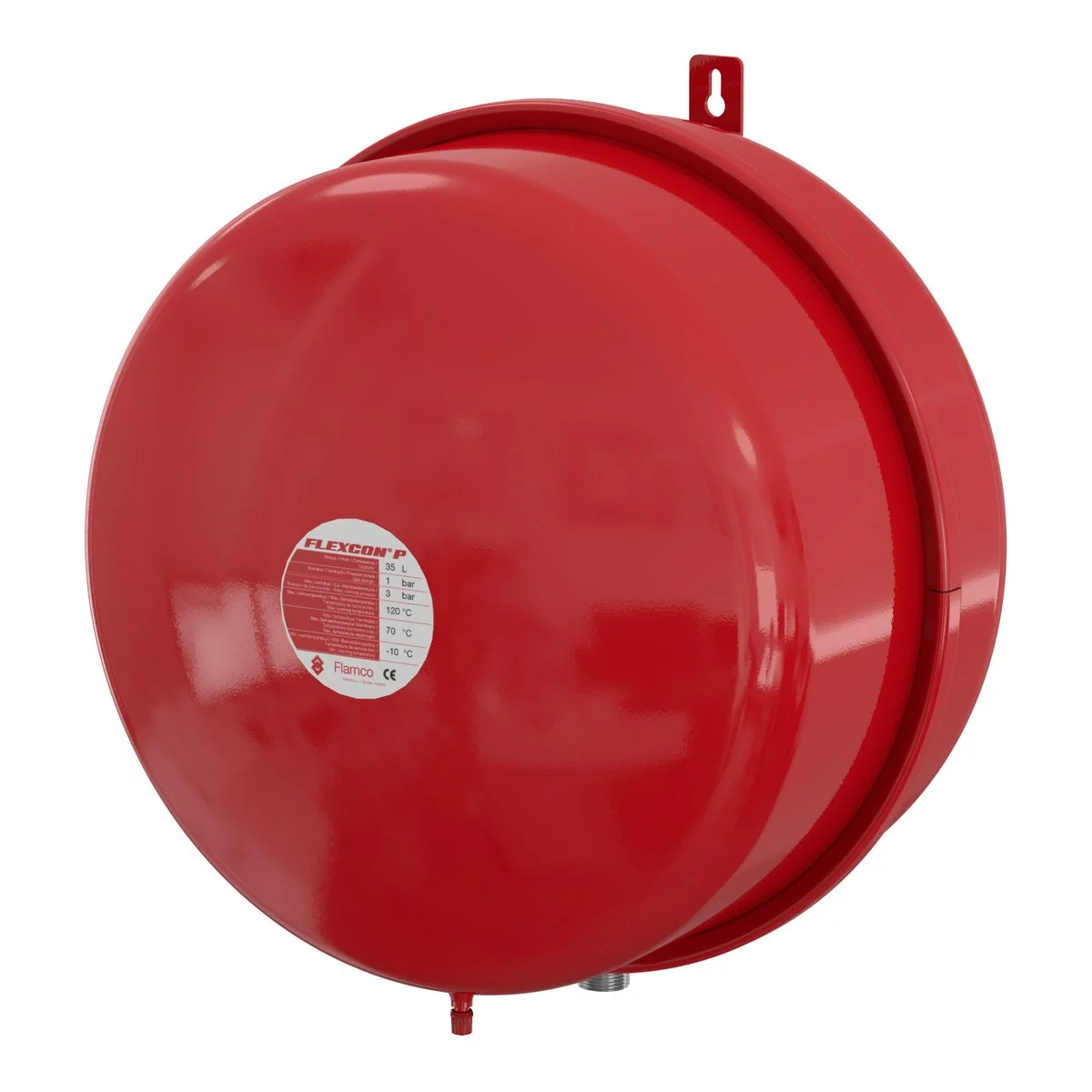 Expansievat Flamco Flexcon P 25l 1bar 3bar voor: verwarming , koeling