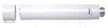 Concentrische rookgasbuis Vaillant ECOmax aluminium/aluminium 80/125mm L500mm wit