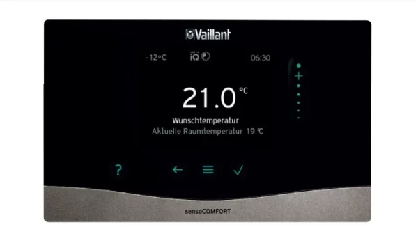 Ruimteklokthermostaat Vaillant sensoCOMFORT jaarklok klasse VI modulerend VRC 720